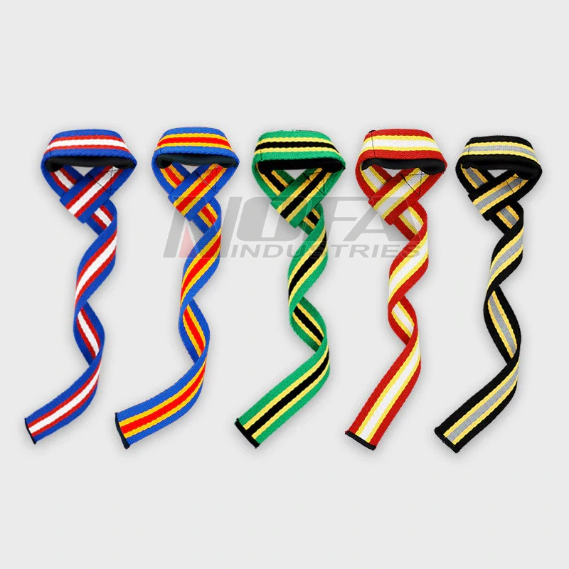 Deadlift Bodybuilding Weightlifting Barbell Workout Wrist Support Belt Lifting Straps Gym with Thicken Padded for Grip Cross fit