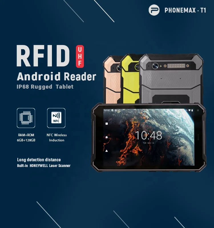 Phonemax Rugged tablet IP68 Waterproof Dustproof Shockproof 4G 8 inch HD LTE  Android 10.0 Rugged Tablet