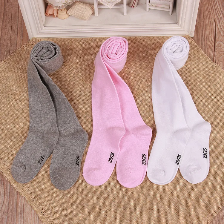 Children Spring Autumn Tights Cotton Baby Girl Pantyhose Kid Infant Knitted Tights Soft Infant Baby Pantyhose For Kids