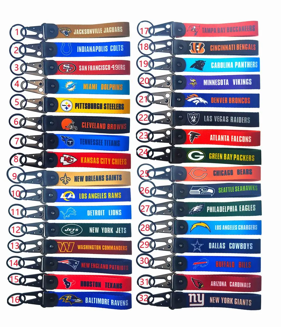 2024 New Designs NFL Key chains Lanyards Wholesale