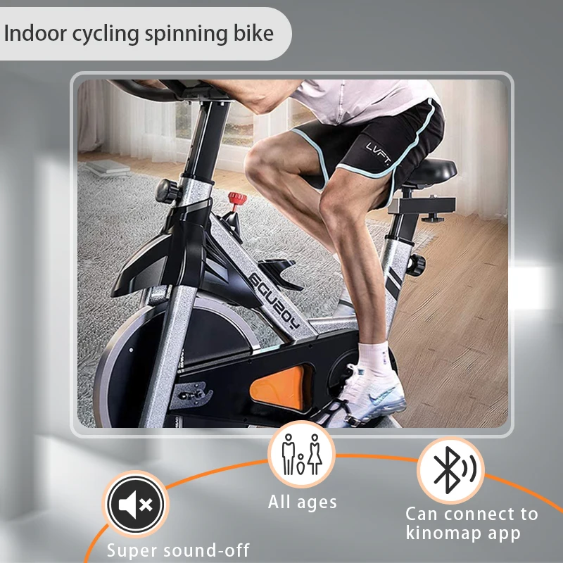 Oem intelligent gym cycling training spinning bikes Professional cardio fitness bikes for home