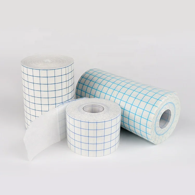 Disposable Medical  Spunlaced Non-woven Wound Dressing Roll Tape Fixing Tape
