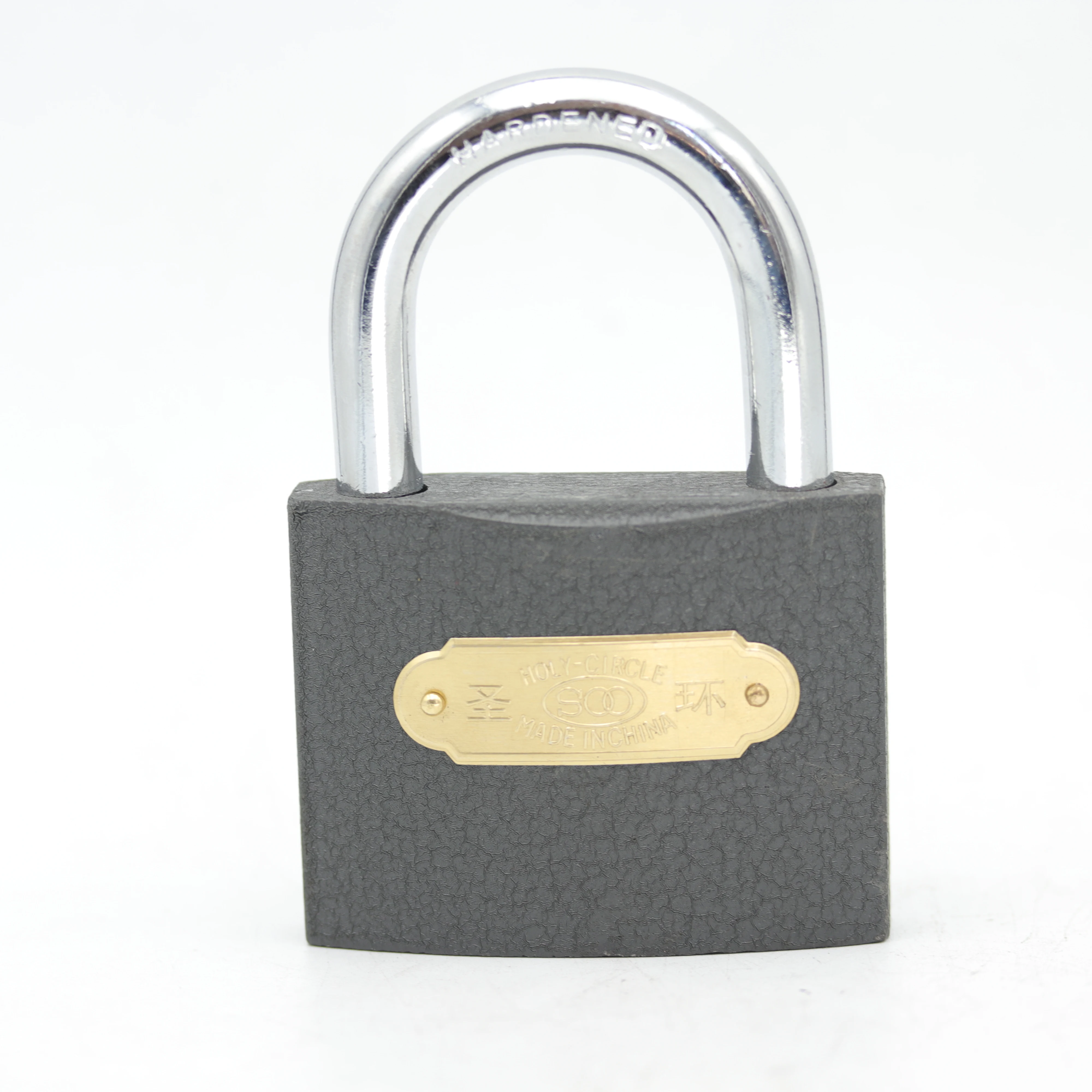 Factory Quick Delivery Chrome Plated Half-shackle Armored Iron Padlock