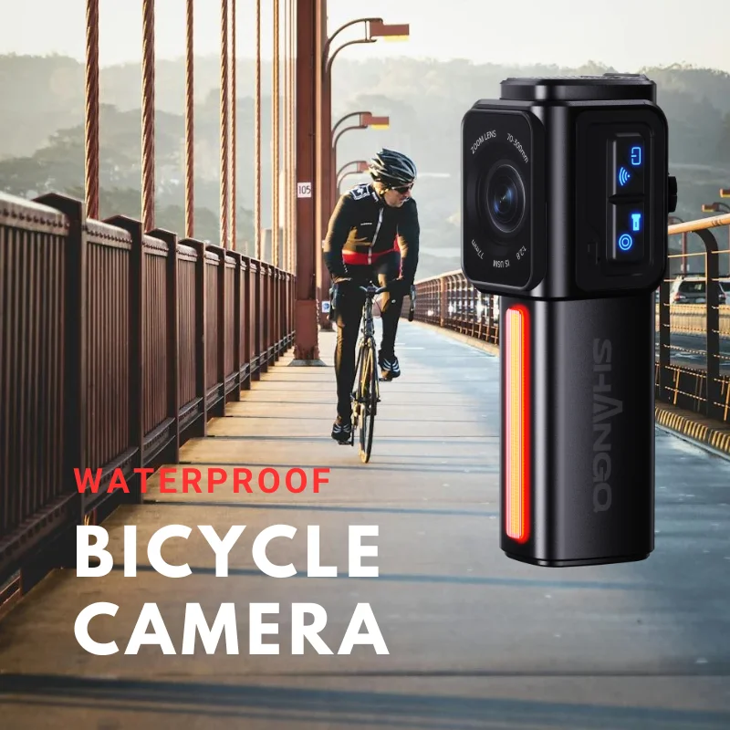 D1 2024 High Quality Small Dash Cam Bicycle Rearview Cameras 1080p No Screen Mp4 Video Recording Front And Rear Bike Dashcam