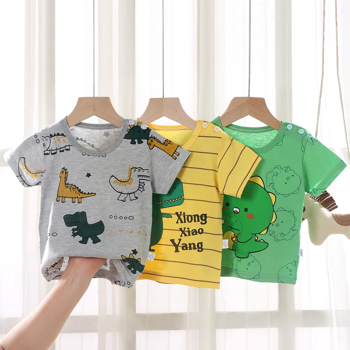 Wholesale  kids t-shirts cotton summer Cartoon boys and Girls t-shirts Soft Casual Custom Print