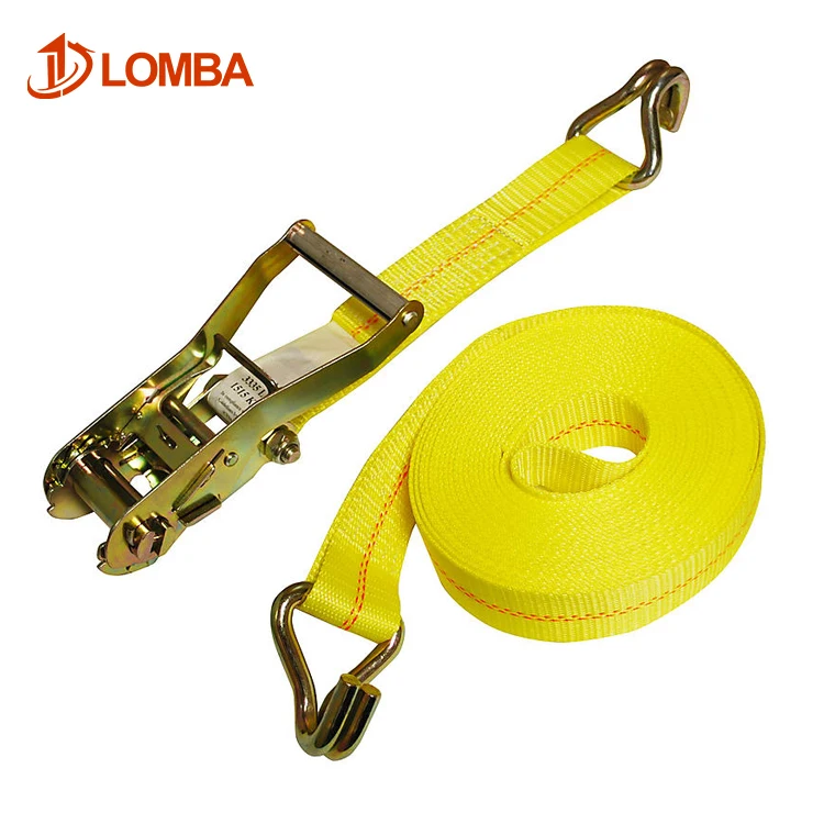 Ratchet Straps Heavy Duty 10,000 Lbs Strap Perfect For Hauling Cars,Commercial Equipment Durable Tie Down With Metal J-Hooks