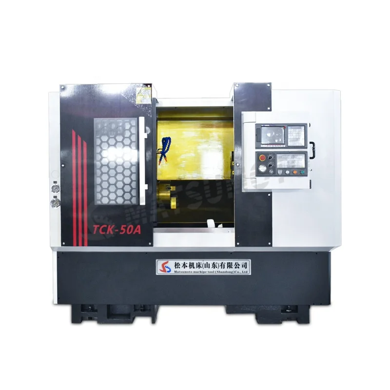 High speed taiwan linear rail TCK50A CNC Turning Center Machine CNC Slant Bed Automatic Metal Lathe Machine Manufacturer