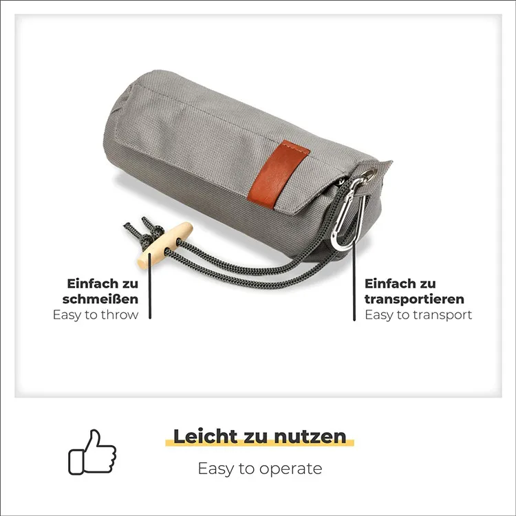 QQgift OEM custom Pet Dog Treat Bag Snack Food Dummy Bag Pouch for Dogs Fillable Fetch Dummy Training Dummy for Training Treats