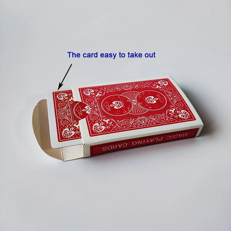 Customized Vanishing Card Deck Magic Tricks Gimmick Playing Card Disappearing Box Magic Poker Vanish Easy To Do Magic Trick Toy