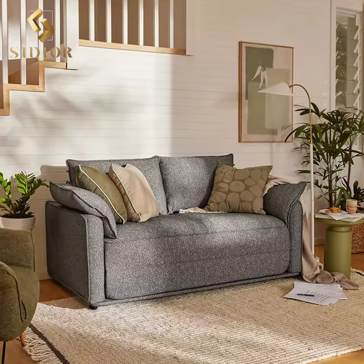 Grey compressed sofa set furnituresofa bed couch in box compress vacuum compression sofa chair