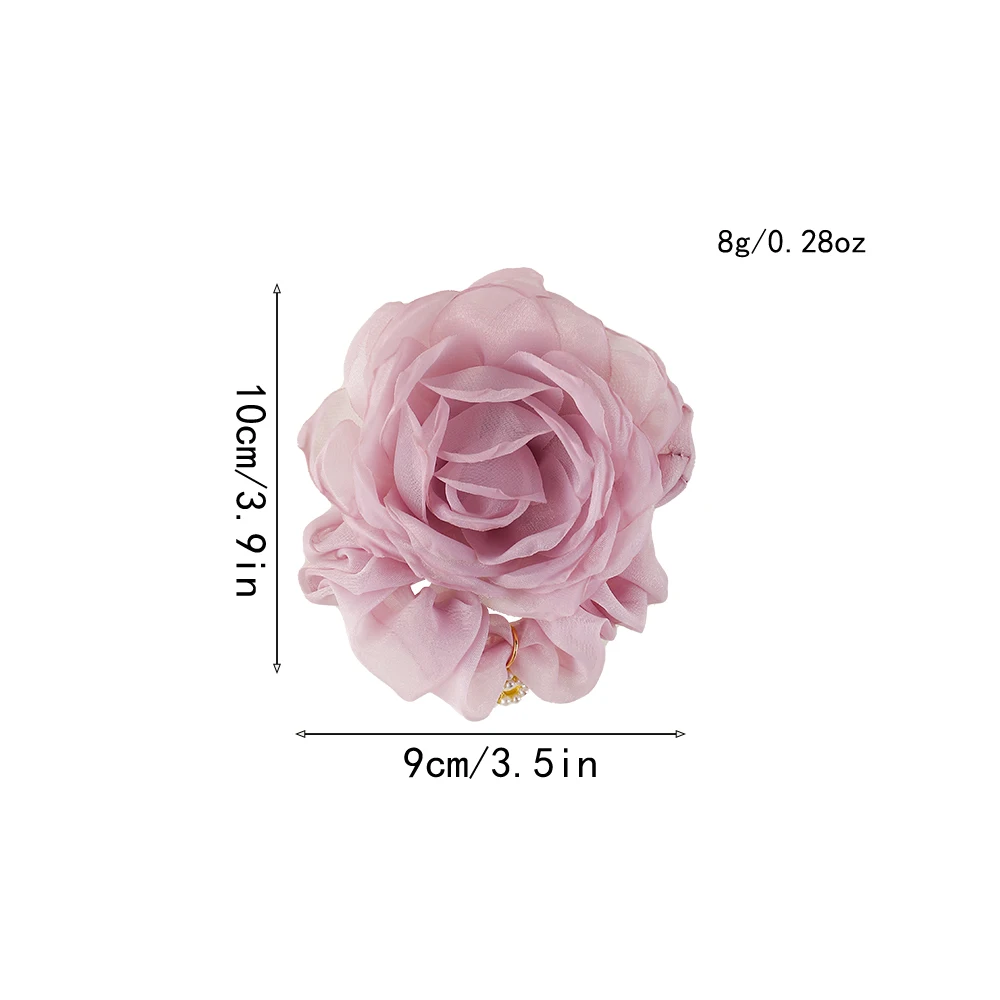 Популярные крупные резинки для волос с цветочным рисунком, эластичная резинка для волос для женщин