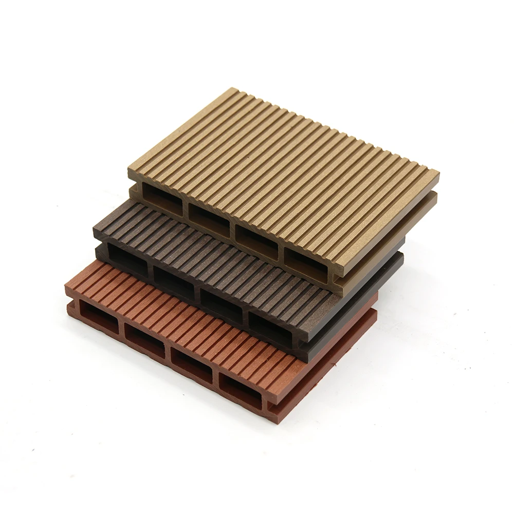 Outdoor Raw Material Anti-uv Wood Plastic Composite Decking Timber Wpc Decking