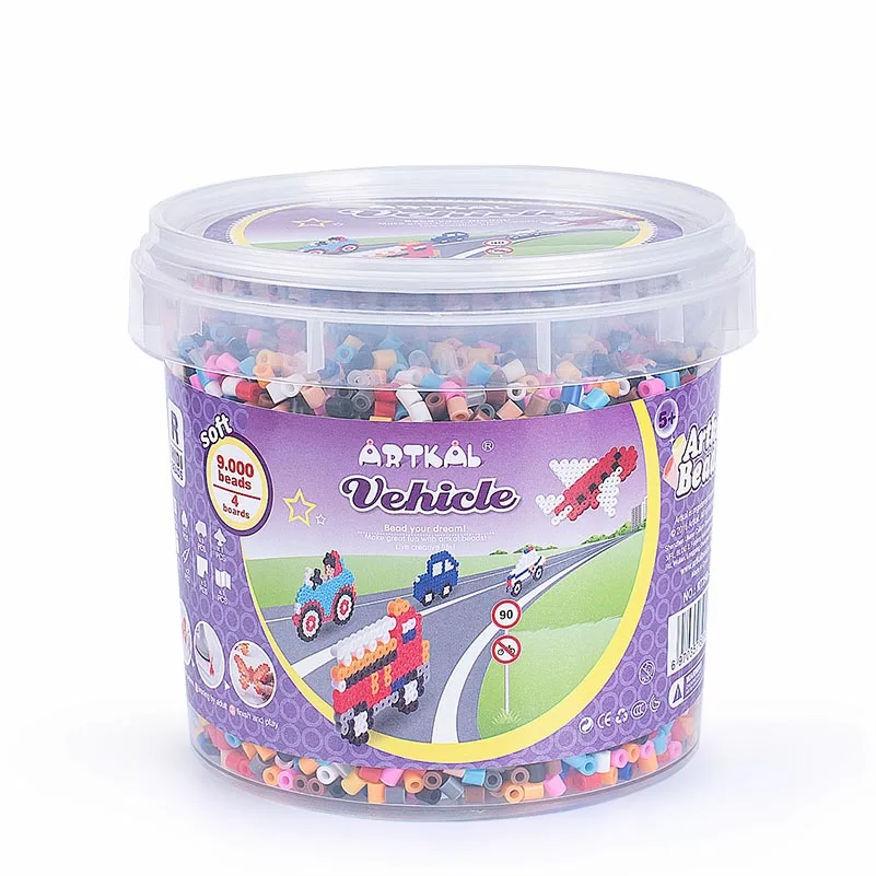 Artkal Factory Hot Selling Cheap Perler Beads Multi Colour DIY Kids Toys Game Beads Fashion Perler Fused Iron Beads Set