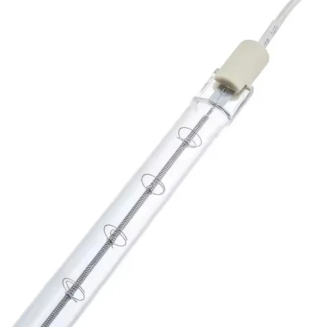 HoneyFly Customized White Half Plated Clear IR Halogen Lamp 1000W 535mm 230V Sauna Infrared Heater Tube Quartz for Sauna Room