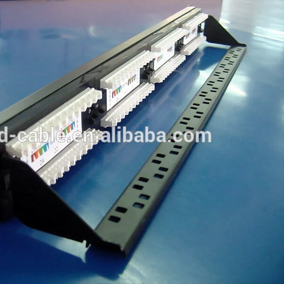 2019 индивидуальные 1U UTP CAT6 24-портовая патч-панель RJ45 с keystone
