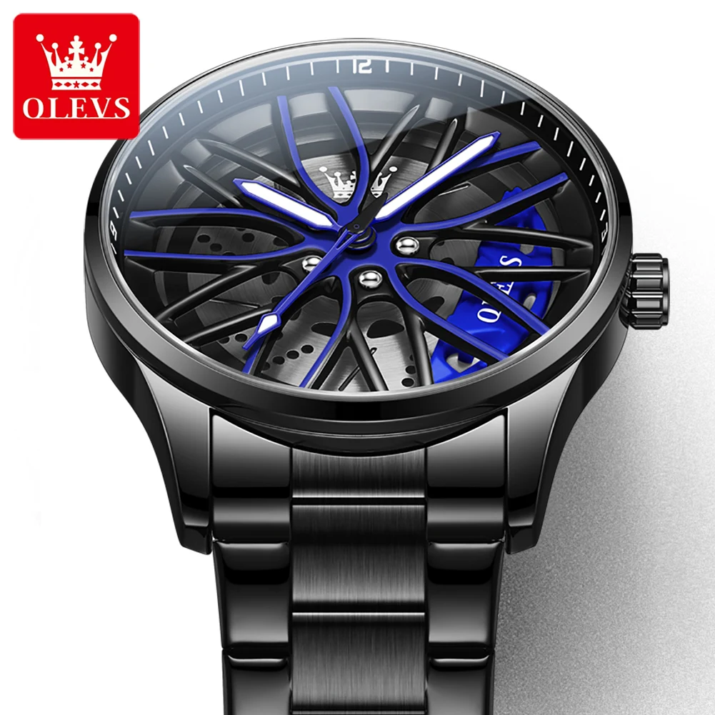 OLEVS 9937 High Quality  Quartz Watch Luxury Popular New Style Waterproof Leather Band Watches Ladies men Quartz Wristwatches