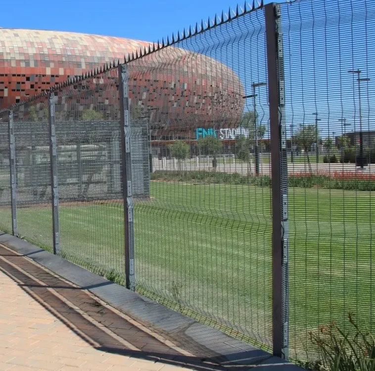 South africa 358 anti climb wire mesh fence with metal wall security spikes