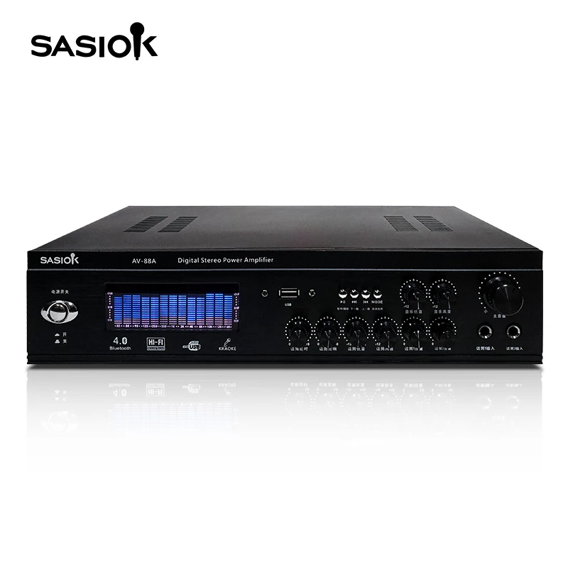 AV-88A USB/BT/SD/FM power stereo   amplifiers  Karaoke  speaker wireless amplifier audio professional  amplifier