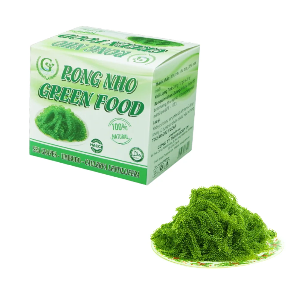 High Quality 100% Natural Dehydrated Sea Grapes Extract Nori Seaweed ISO Certification Halal Certified Longevity Dried Sea Grape