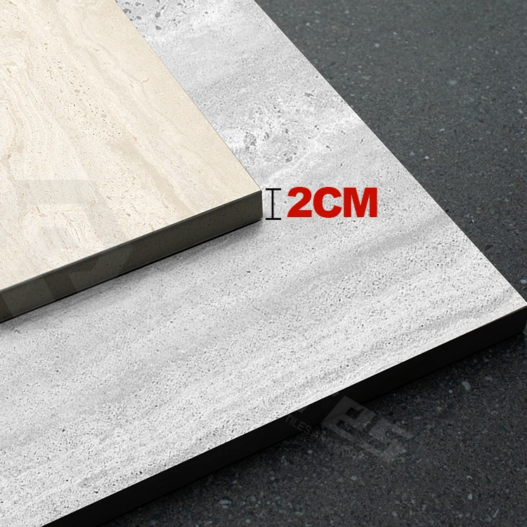 Modern Wood Travertine 20mm Porcelain Outside Tiles for Durable Anti Slip Garden Floors