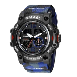 2022 New Arrival 8007MC camouflage Mens Digital Quartz Watches G Style Waterproof Men Sports Watch