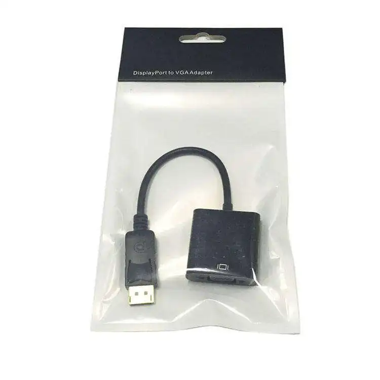 Male Displayport Display Port DP to VGA Female Cable Converter Adapter For Projector DTV TV HDVD Player 1080P