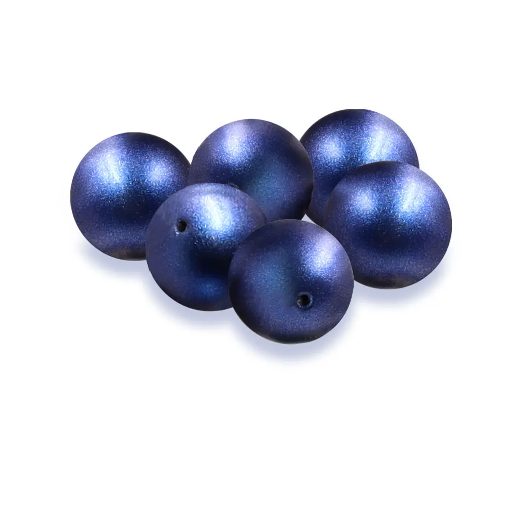 High Luster Iridescent Pearl Beads 5mm 6mm Magic Glass Beads Round Pearl For Jewelry Making