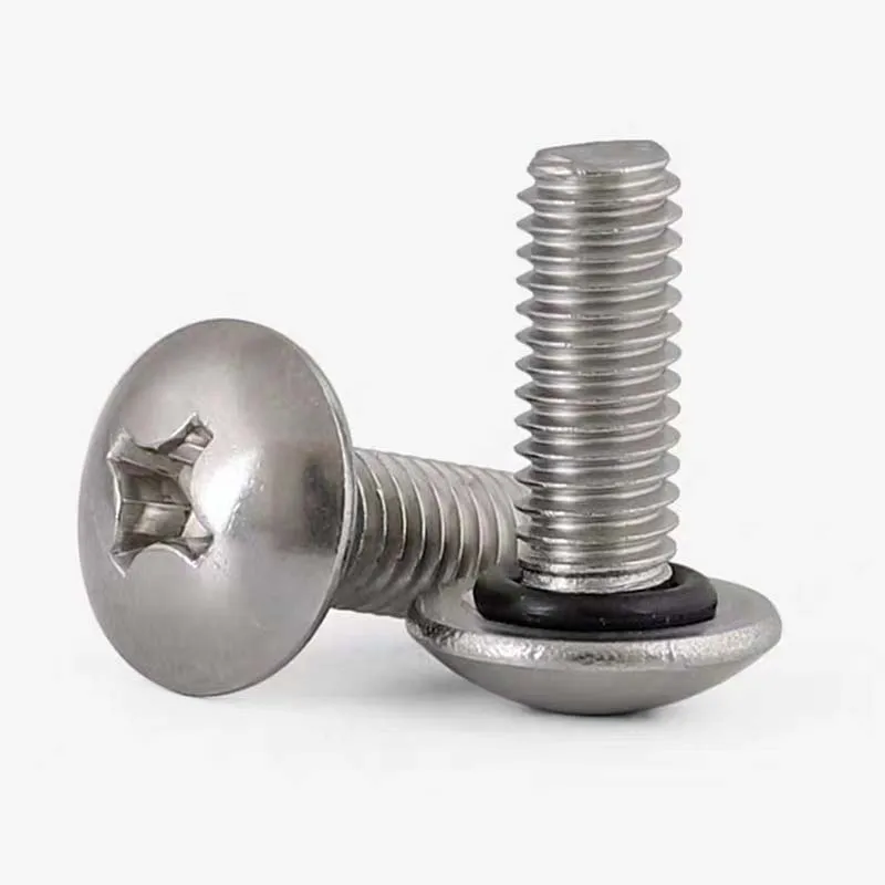 OEM Manufacturer Hexagon Pan Socket Head Waterproof Screws With Rubber Washer M3 M4 M5