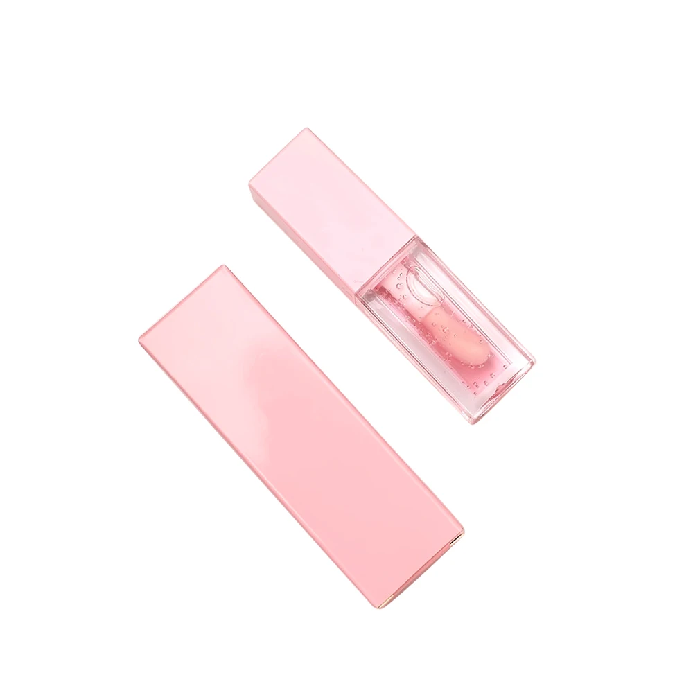 Private Label OEM Multicolor Plant transparent plump Birds Of Paradise Liquid Clear glass Lip gloss
