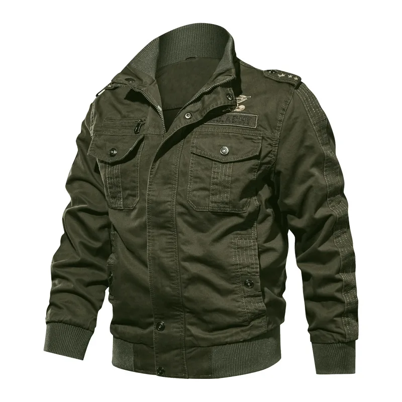 Jacket Men Camouflage Fleece Jackets Coat  Casual Fashon Bomber Jackets Plus Size M-6XL For Male