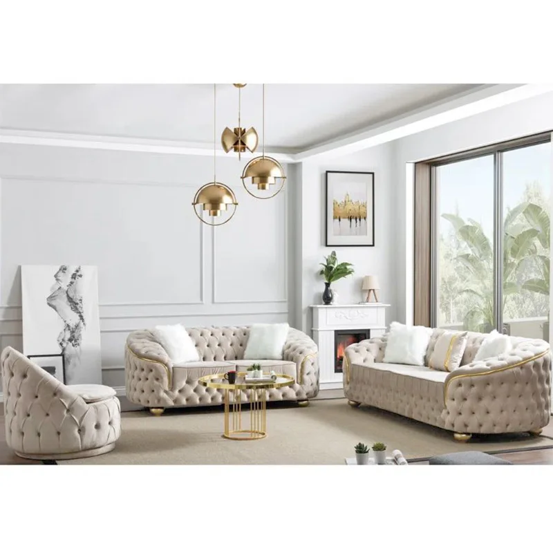 Pinzhi Home Furniture Wholesale Living Room Love Seat Sofa Modern Hotel Royal Italian Luxury Furniture Sofa Set Living Room