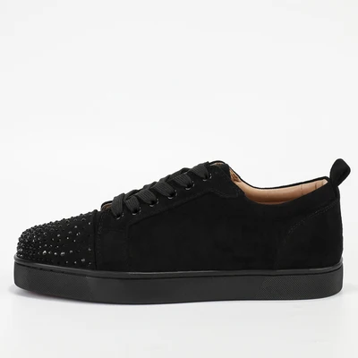 2022 Factory Mens Red Bottom Spike Shoes Men Real Genuine Leather Famous Brands for Women Luxury Designer Casual Sneakers