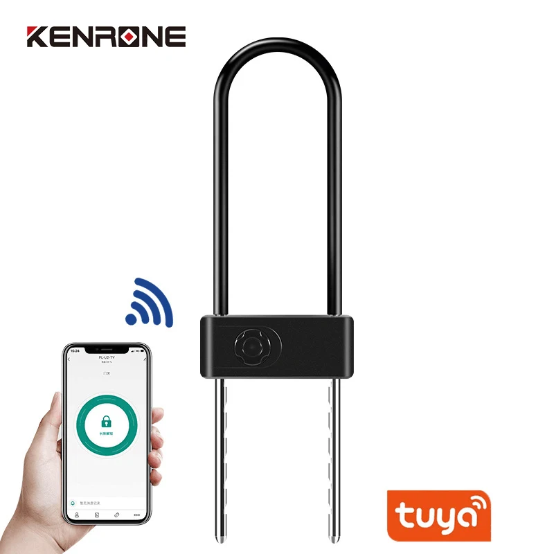 U-shaped Glass Door Smart Office Glass Door Lock APP Bike Lock Smart U Lock