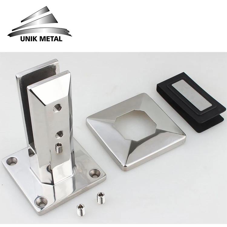 High quality glass pool 2205 316 304 inox stainless steel spigots balustrade glass clamp glass spigot railing