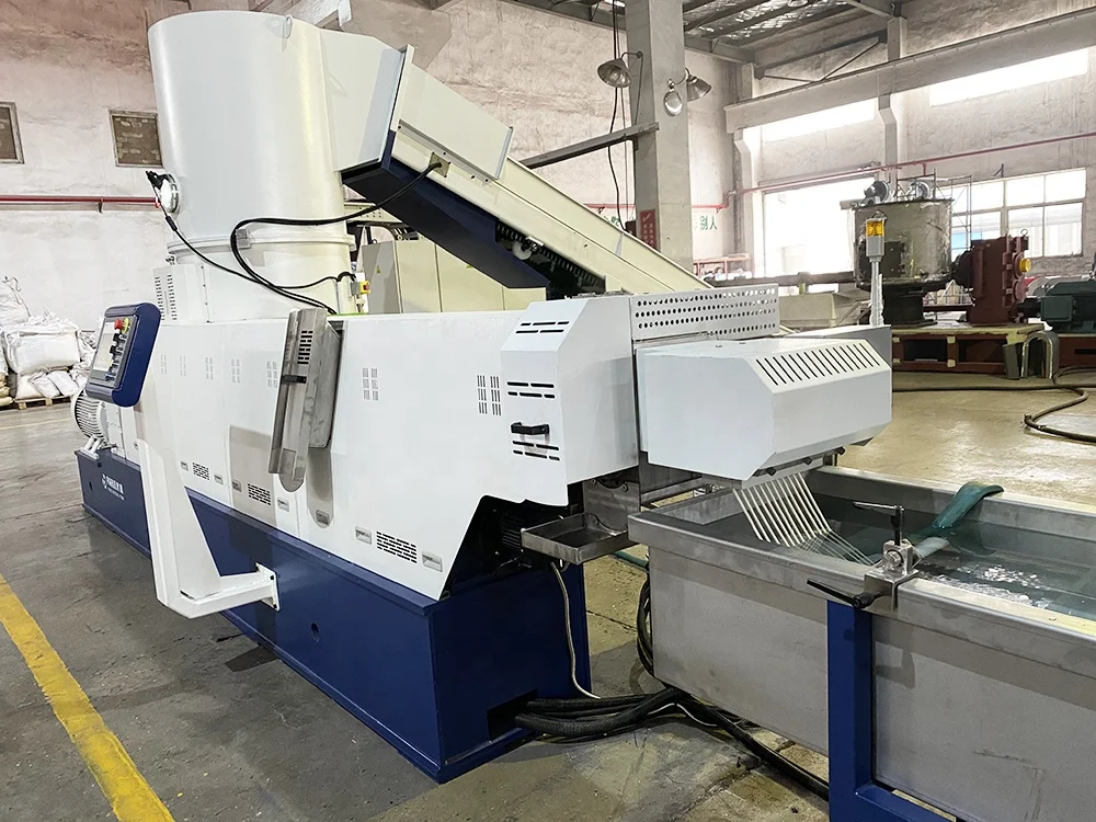 Chemical fiber Recycling plastic Pellet Making Granulator Machine / plastic recycling pellets granules making machine