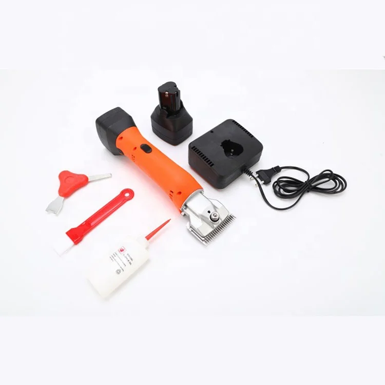 180w Lithium battery Sheep Hair Cutter sheep wool push clipper cordless Animal Hair Shearing Machine