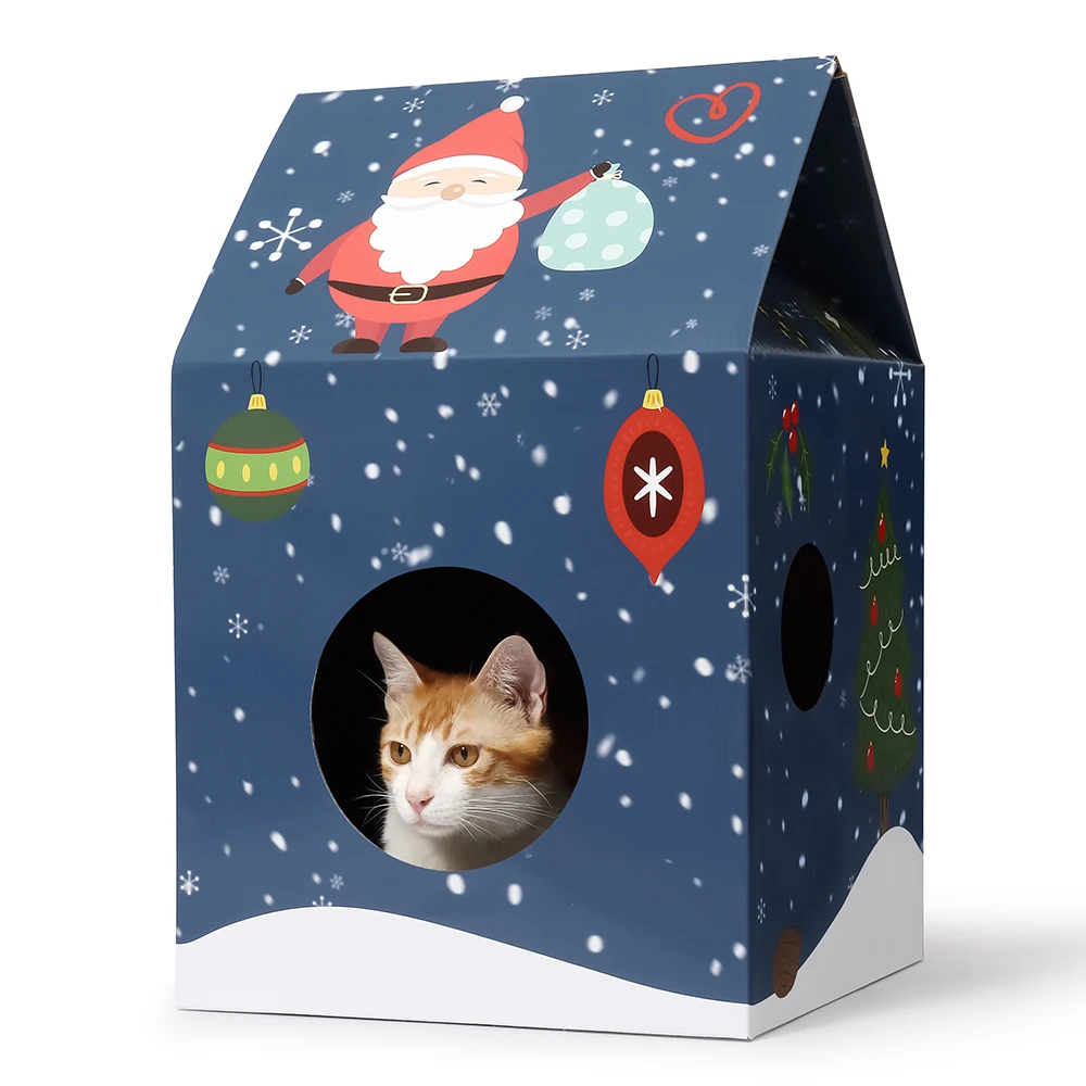 Wholesale Eco-Friendly Interactive Cat Scratcher Corrugated Cardboard Pet House Paper Material for Indoor Home Use
