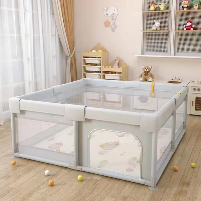 Foldable Removable Cloth Fence Playpen Baby Safe Indoor Toy Guardrail for Game Play