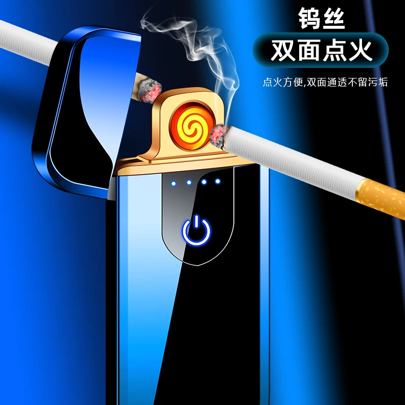 Оптовая продажа ветрозащитная зажигалка креативная Usb перезаряжаемая