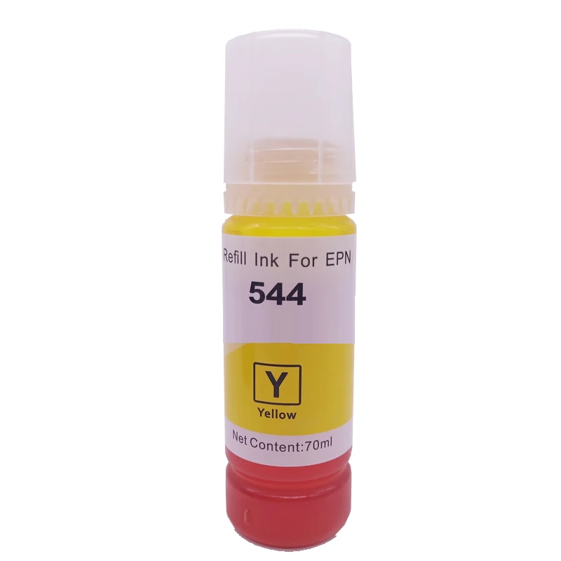 70ML Bottle 544 Refill Dye Based Ink Compatible For Epson L3210 L3110 L3150 L3250 L3156 L3160 L5190 544 Inkjet Printer Dye Ink