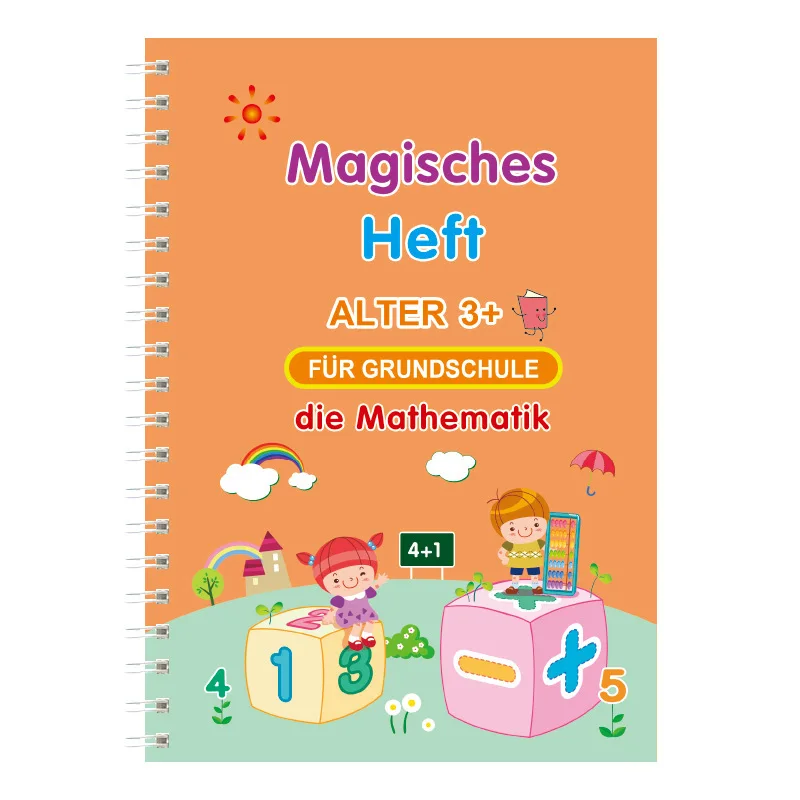 CL880 Children Magic Practice Book German Hand Writing Copybook Reusable Handwriting Calligraphy Book