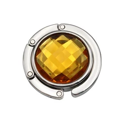 Custom Portable Bag Hook Round Handbag Holder Bag Hook Metal Foldable