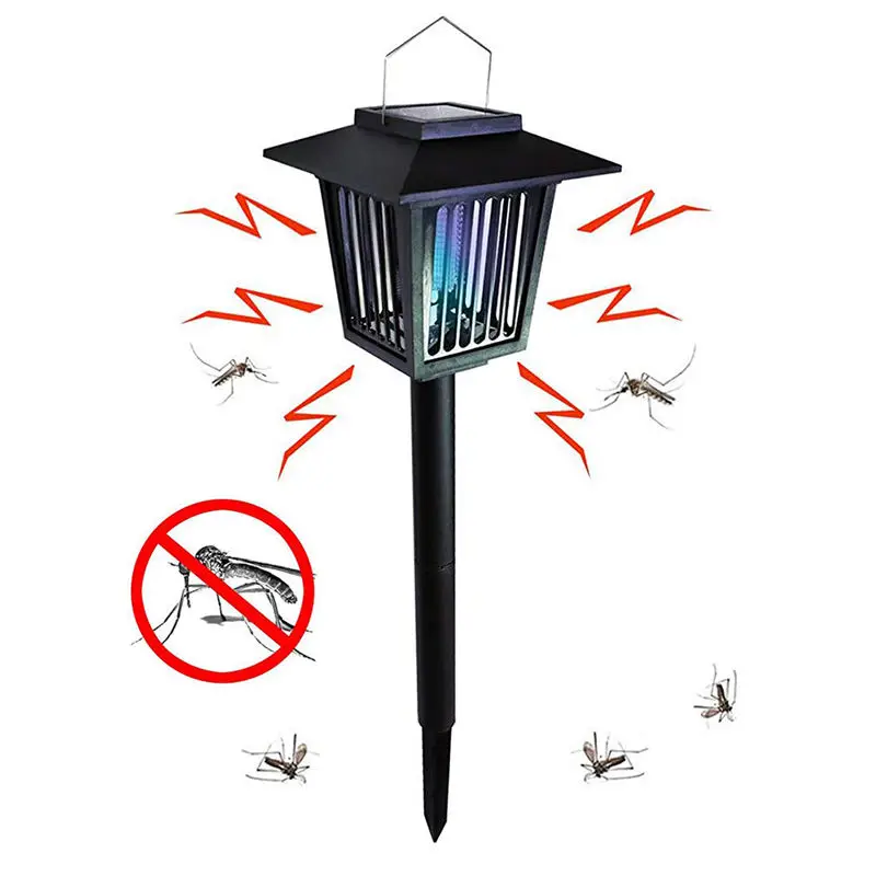 Anbosunny Solar Power Led Outdoor Lawn Waterproof Mosquito Killer Lamp Garden Solar Lights for Yard