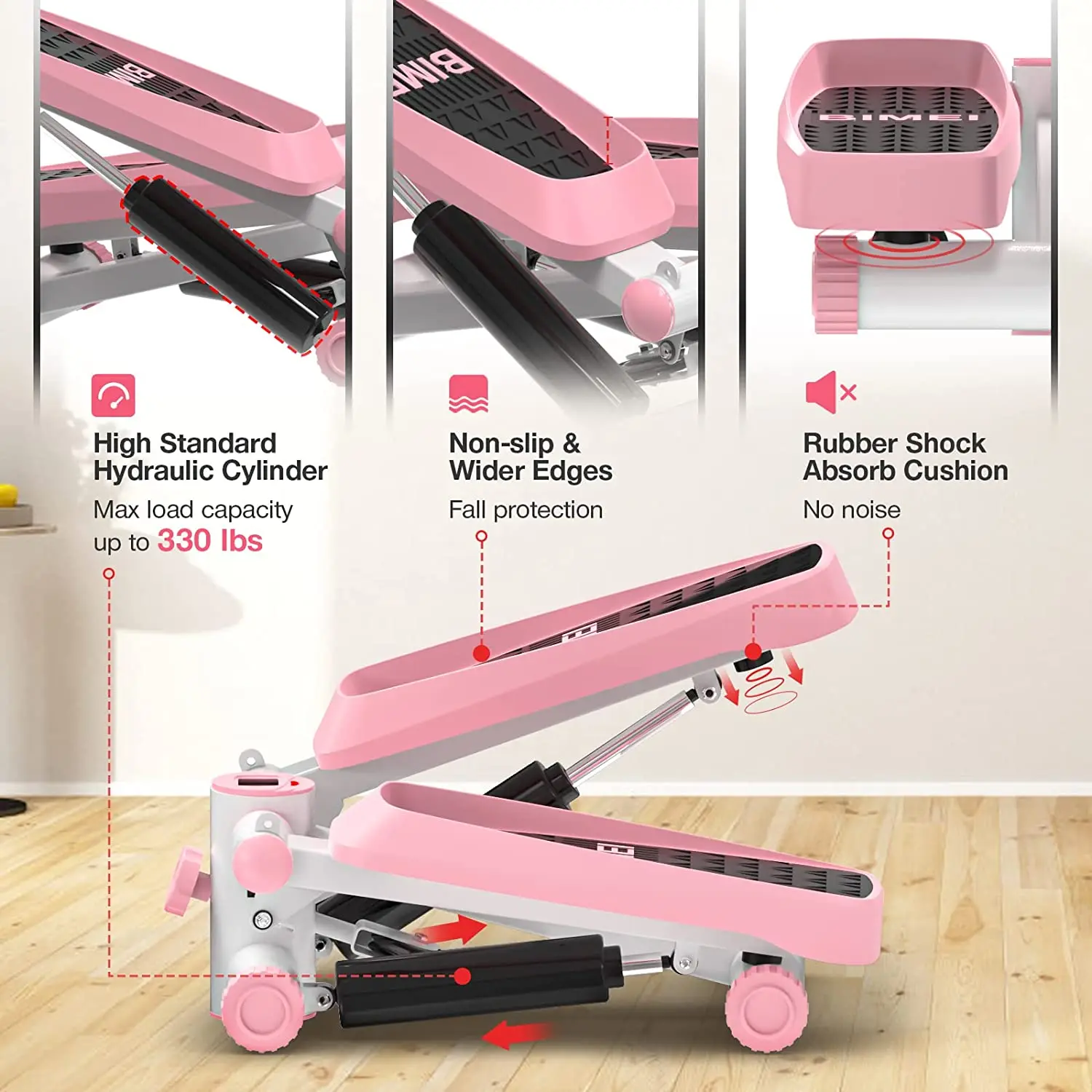 Trend Products 2024 Personal Body Building  Stair Step Cardio Equipment with Digital Monitor Fitness mini stepper