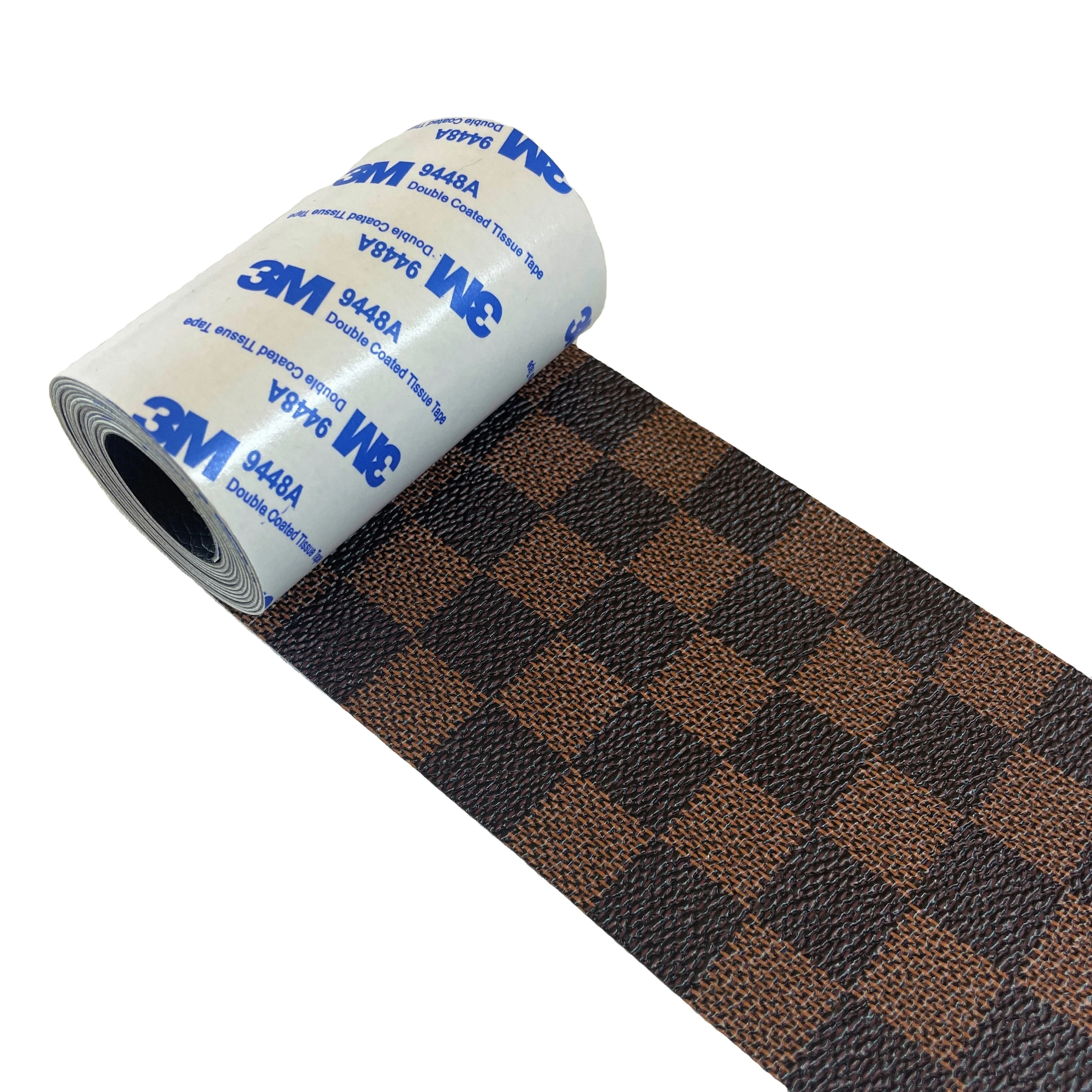 
Printed Artificial Self-adhesive Leather 3*60 inch Vinyl Repair Stickers Sofa Car Seat Letter Pattern Self Adhesive Leather 