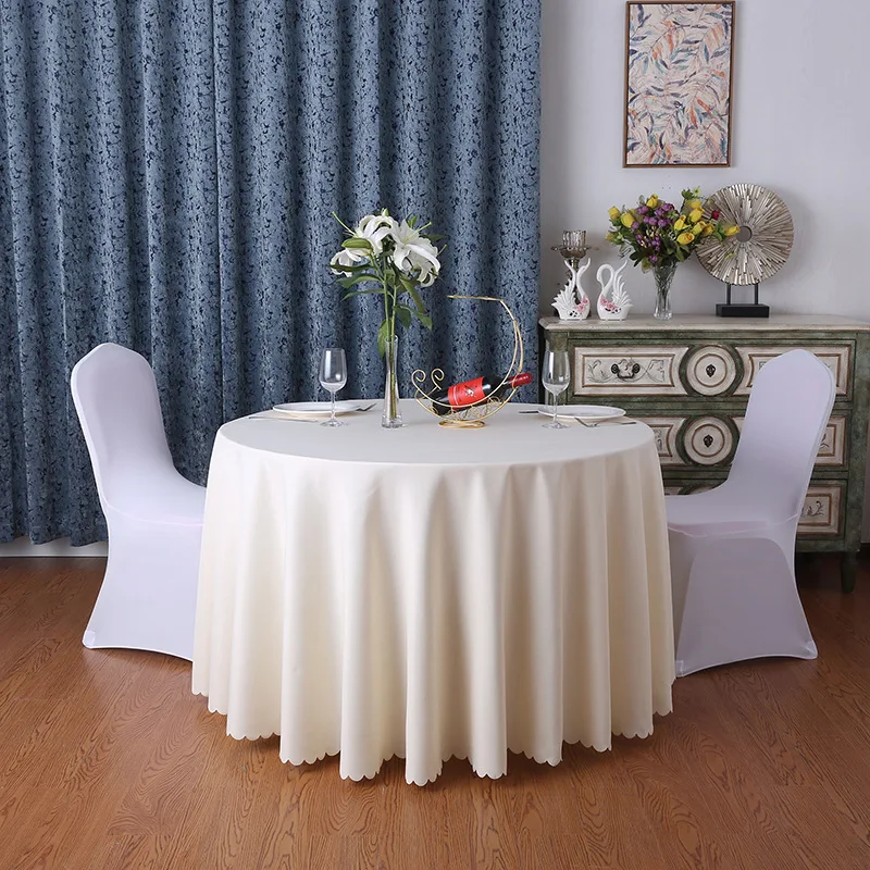 polyester wed table cover printed 120 custom linen white navy blue satin rectangle tablecloths  round table cloth for wedding