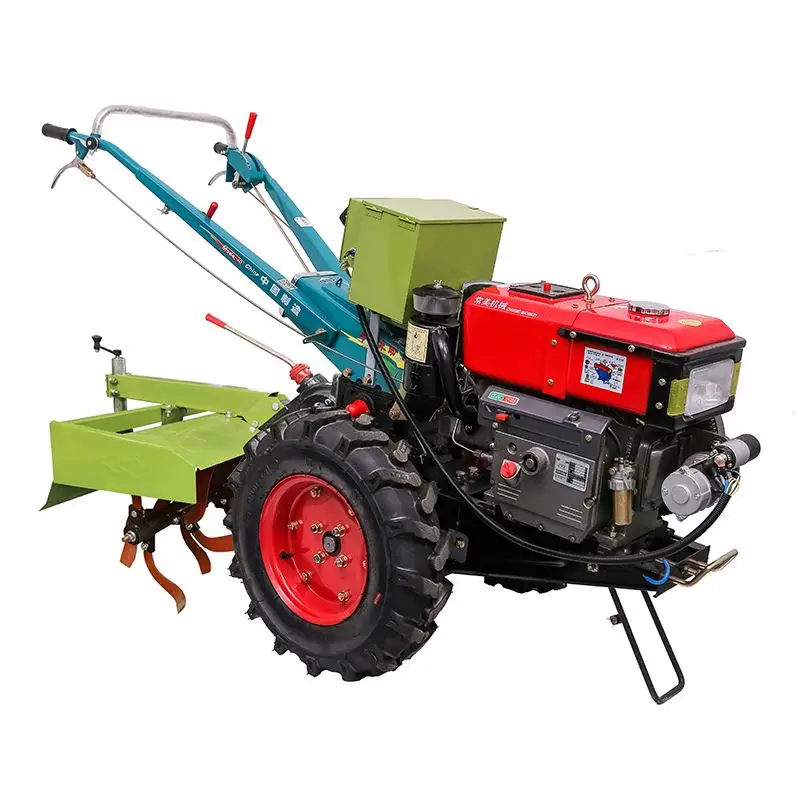 New Products Long Using Life 101 12hp Walking Tractor With Rotary Tiller