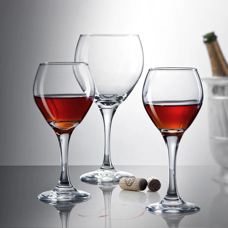 Wholesale Cheap 10oz Crystal Clear Red White Wine Champagne Glasses Goblet For Restaurant Hotel Bar Party Wedding Party