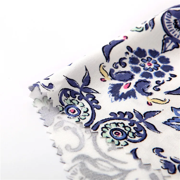 washable stretch plain embroidery printing rayon viscose cotton fabric