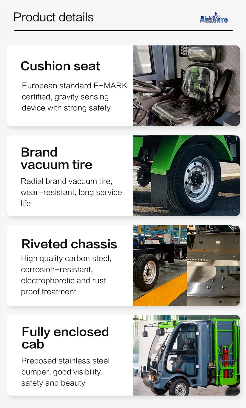 ART-Y40 Battery Powered Automatic Trash Bin Washing Truck